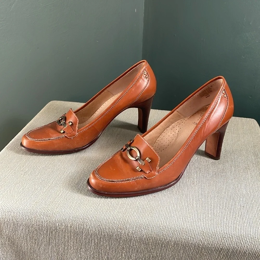 Joan & David Circa CJ Gallager Natural Leather 8.5M Gorgeous! Sexy and Comfy! - Picture 3 of 10